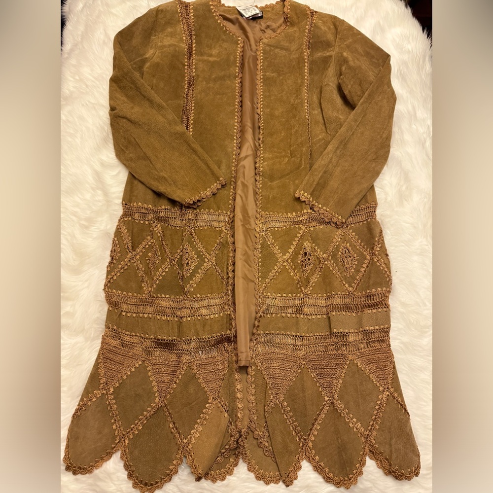 Real leather Ashley Stewart jacket